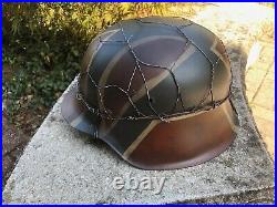 WWII reproduction German Normany camo Stahlhelms M35, M40, M42 custom orders