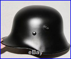 WWI GERMAN M16 M1916 Stahlhelm Steel Combat military Helmet M-1916 Bk Black