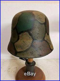 WWI German M18 LARGE Cut out Helmet w quick release strap