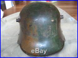 WWI M1916 German Camo Helmet with Liner