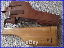 WWI WWII German Mauser Broom handle Holster Stock 1916 Repro MINTY
