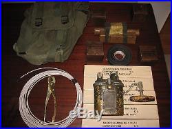 WW 2 Demolition bag and equipment with reproduction charges