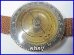 WW II German WRIST COMPASS back printed 1942 0248 SBE Wehrmacht