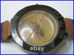 WW II German WRIST COMPASS back printed 1942 0248 SBE Wehrmacht