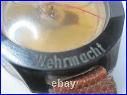 WW II German WRIST COMPASS back printed 1942 0248 SBE Wehrmacht