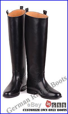 WWii WW2 German WH/Waffen SS/M32/M36 Officer Military Jack Black Riding Boots