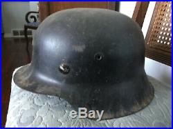WWll M35 Military Helmet, No Markings, Has Inside Leather Webbing, No Chinstrap