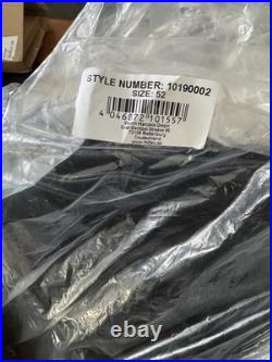 WWll WW2 german officers black leather greatcoat by STURM MADE IN GERMANY sz52