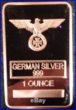 Wholesale lot of 50- 1 oz German Silver Iron Cross Bars With Case Very LOW PRICE