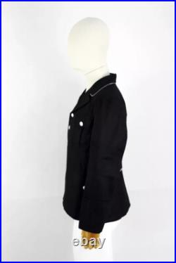 World War II German Elite M1932 M32 Black Wool Tunic Riding Breeches, Size M