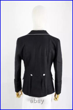 World War II German Elite M1932 M32 Black Wool Tunic Riding Breeches, Size M World War II German Elite M1932 M32 Black Wool Tunic Riding Breeches, Size M