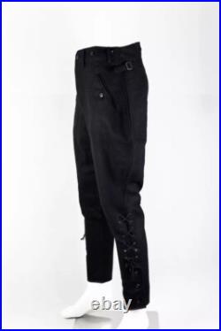 World War II German Elite M1932 M32 Black Wool Tunic Riding Breeches, Size M World War II German Elite M1932 M32 Black Wool Tunic Riding Breeches, Size M