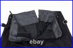 World War II German Elite M1932 M32 Black Wool Tunic Riding Breeches, Size M World War II German Elite M1932 M32 Black Wool Tunic Riding Breeches, Size M