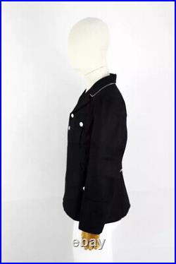 World War II German Elite M1932 M32 Black Wool Tunic Riding Breeches, Size XXL
