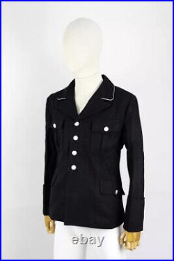 World War II German Elite M1932 M32 Black Wool Tunic Riding Breeches, Size XXL