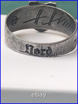 World War II. German silver ring. Replica