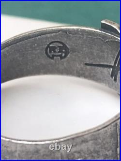 World War II. German silver ring. Replica
