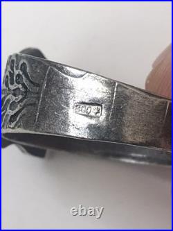 World War II. German silver ring. Replica