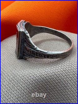World War II. German silver ring. World War II