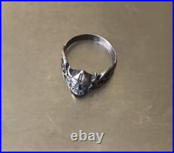 World War II. German silver ring. World War II