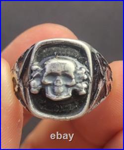 World War II. German silver ring. World War II