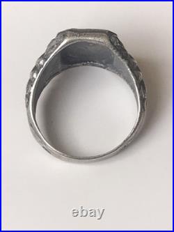 World War II. German silver ring. World War II