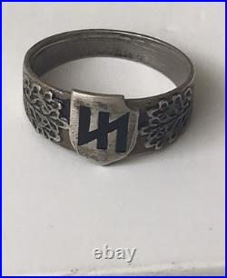 World War II. German silver ring. World War II