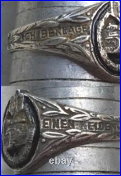World War II. German silver ring. World War II