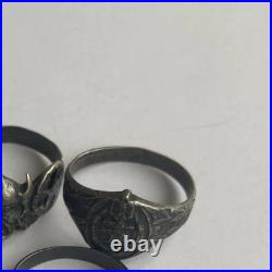 World War II. German silver ring. World War II