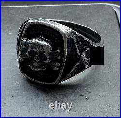 World War II. German silver ring. World War II