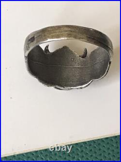 World War II. German silver ring. World War II