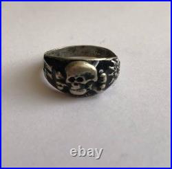 World War II. German silver ring. World War II