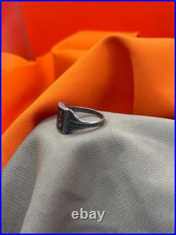 World War II. German silver ring. World War II