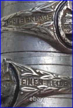 World War II. German silver ring. World War II