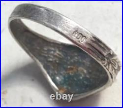 World War II. German silver ring. World War II