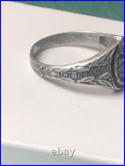 World War II. German silver ring. World War II