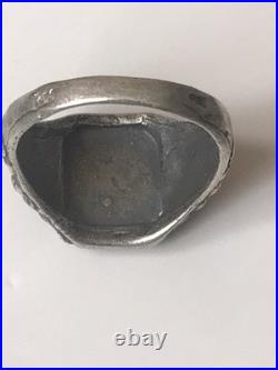 World War II. German silver ring. World War II