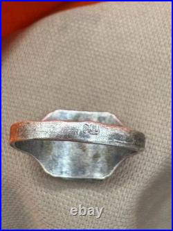 World War II. German silver ring. World War II