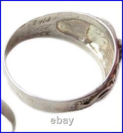 World War II. German silver ring. World War II