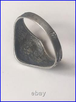 World War II. German silver ring. World War II