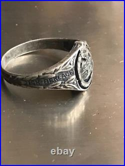 World War II. German silver ring. World War II
