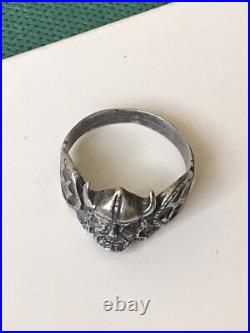 World War II. German silver ring. World War II