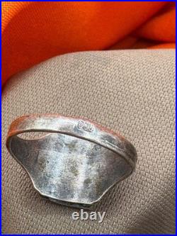 World War II. German silver ring. World War II