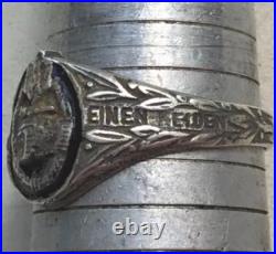World War II. German silver ring. World War II