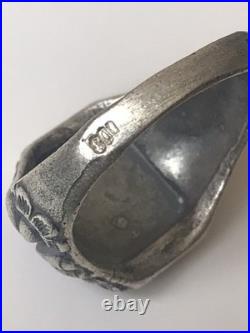 World War II. German silver ring. World War II