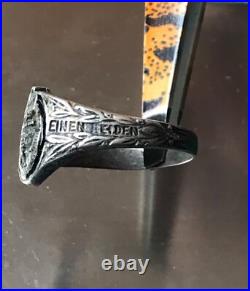 World War II. German silver ring. World War II