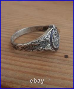 World War II. German silver ring. World War II