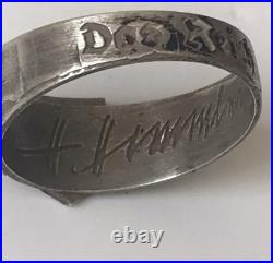 World War II. German silver ring. World War II
