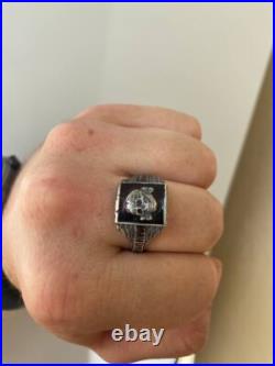 World War II. German silver ring. World War II