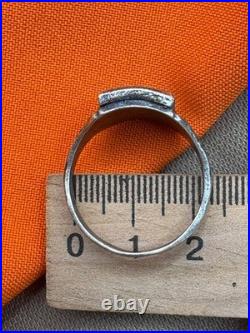 World War II. German silver ring. World War II